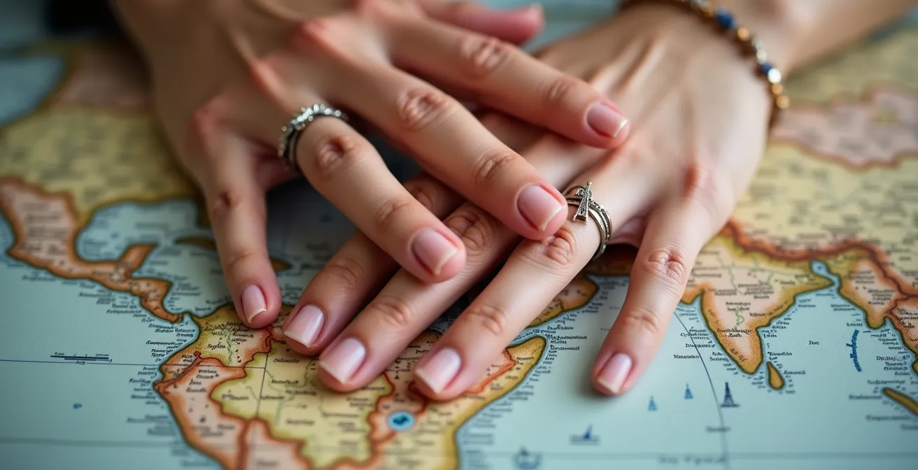 Mains entrelacées sur une carte de France symbolisant les projets de vie commune